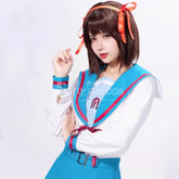 【In Stock】Anime The Melancholy of Haruhi Suzumiya Cosplay Yuki Nagato Cosplay Costume Premium Edition Cosplay Costumes
